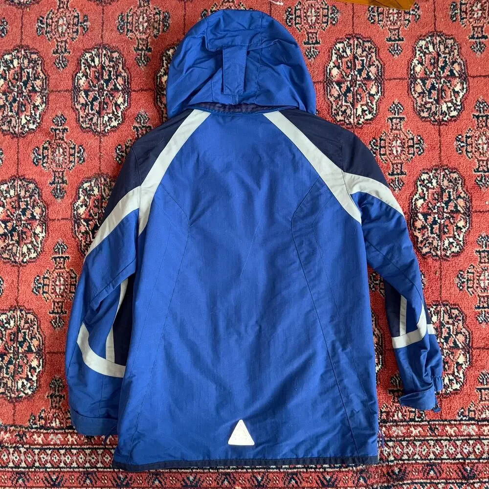 L.L. Bean Boys M (8-10) Cobalt‎ Blue Hooded Windbreaker Jacket